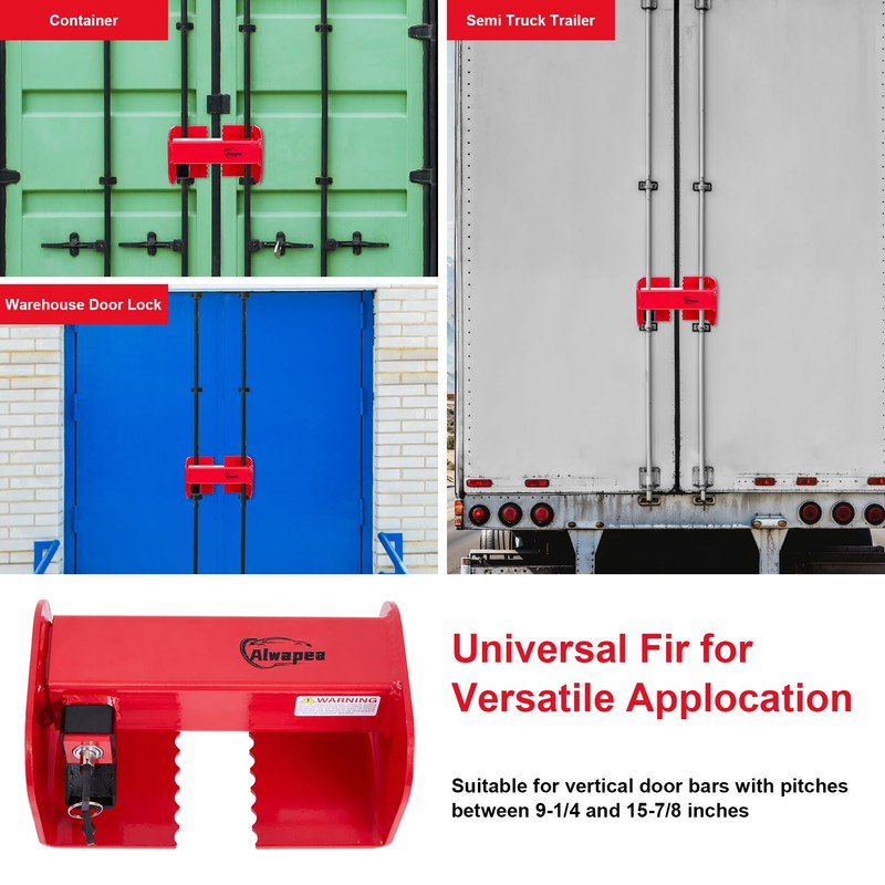 Alwapea Heavy Duty Cargo Door Lock, Shipping Container Door Locks,