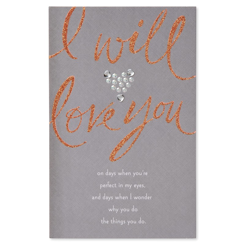 American Greetings Romantic Anniversary Card (I Will)