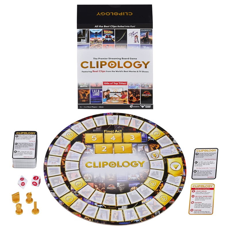 Clipology Game - The Premier Streaming Board Game Featuring Real
