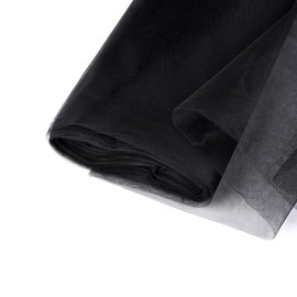 SAYUAN 54" by 20 Yards (60 ft) Tulle Fabric Rolls for Wedding Party Baby Shower Decoration Tutu Tulle Bolt DIY Wraping Crafts -Black