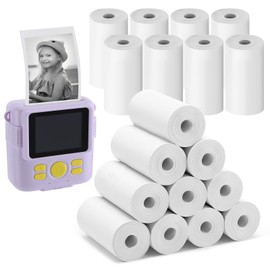 18 Rolls Kids Instant Camera Print Refill Paper - Photo Printer Thermal Paper Rolls, Christmas Birthday Gifts Instant Print Camera Refill Paper for 4 5 6 7 8 9 10 Year Old Girls Boys
