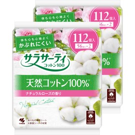 Sarasati [Bulk Purchase] 100% Cotton, Natural Rose Scent, Odoro Sheets, 112 Pieces x 2 Packs