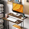 HOMCOM Height Adjustable Standing Desk with Power Outlets, Stand Up
