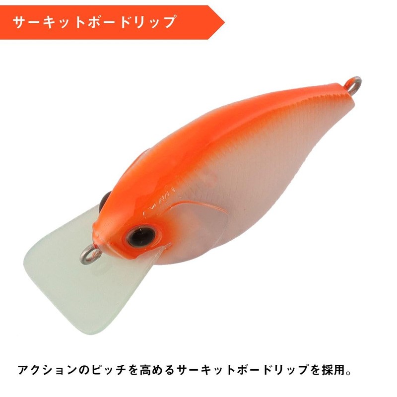 Daiwa 25 STEEZ Square 100 Lure, Umekyo Orange