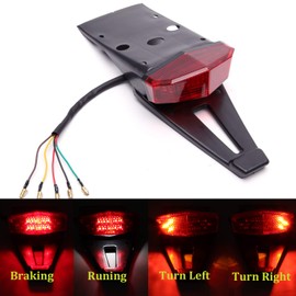 Luz trasera LED roja de freno para guardabarros trasero, luces de freno, luces de freno, luces de parada para motocicleta todoterreno personalizada