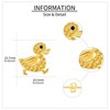 Duck Earrings Sterling Silver Gold Duck Stud Earrings Animal Duck
