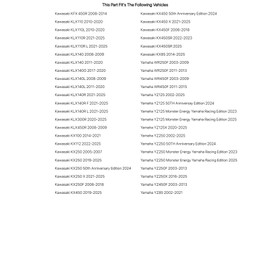 Tusk Billet Aluminum Gas Cap Black Machined for Kawasaki KLX110 2010-2020