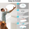 libtit Large LED Ceiling Light 16.5Inch, 4200LM 36W Bright Flush