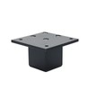Wealrit 4 Pcs Metal Furniture Legs 2inch Tall Square Tube