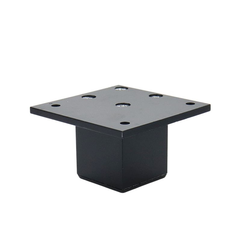Wealrit 4 Pcs Metal Furniture Legs 2inch Tall Square Tube