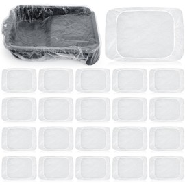 CroBlissful 20 Pcs 18 Inch Paint Tray Liners Disposable Paint Roller Tray Liners Paint Pan Liners Sized for Use with 23.6 x 13.7 x 3.5 Inches Paint Roller Tray Sets, 23.6 x 35.4 Inches