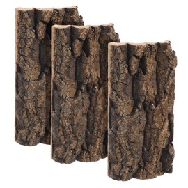 ULTECHNOVO Cork Terrarium Background - 3 Pcs Natural Cork Bark - Reptile Bark Decor Fish Tank Decor Aquarium Supply Cork Bark Aquarium Decor Desk Top Decor