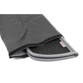 Wind Deflector Bag 100 x 40 cm Black Faux Leather