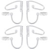 Gejoy 4 Pack Spy Earpiece Agent Costume Accessory Fake Security