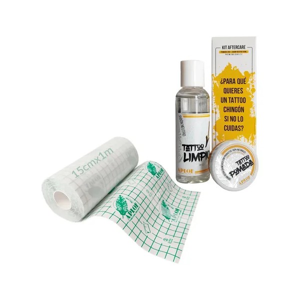 Parche + Pomada + Jabón (kit Curación Tatuaje) Aplof Tattoo