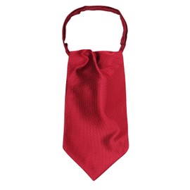 WANYING Men's Retro Ascot Ties Cravat Ties Ascot Neckties Chic for Gentleman - Striped Dark Red