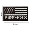 2 Pack Reflective EMS Fire Rescue Patch with Hook Back