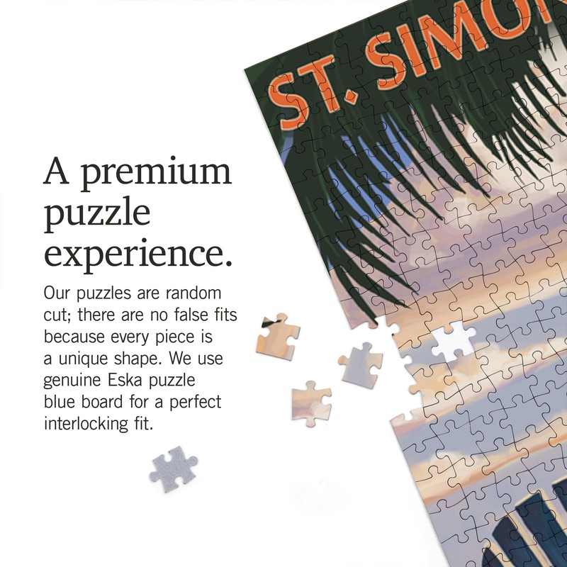 Lantern Press 1000 Piece Jigsaw Puzzle, St. Simons Island, Georgia,