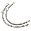 2 x WRAS Approved 500mm M10 (10mm) x 1/2" Flexible