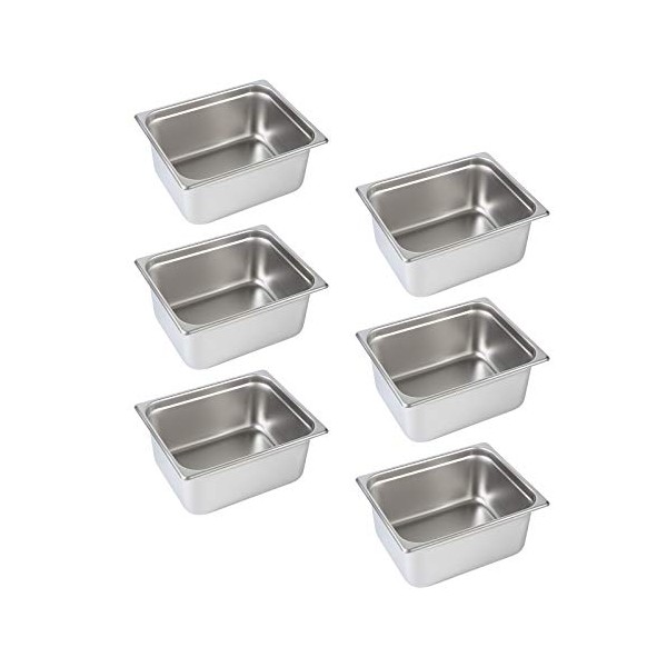 Aplancee Steam Pan 1/2 Size x 6 Inch Deep 6