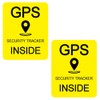 8 Pcs GPS Security Tracker Inside Stickers GPS Tracking Sticker
