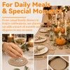 KASURE 8 Pieces Round Placemats Set, 30 cm Placemats(4) and