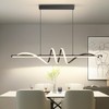 Zihoi Modern LED Pendant Lights, Ceiling Chandelier Dimmable with Remote