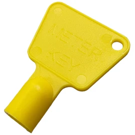 Gas Meter Box Key Yellow [2 Keys] Triangular Electric Utility Box Key Plastic Black Gas Meter Key for Reading