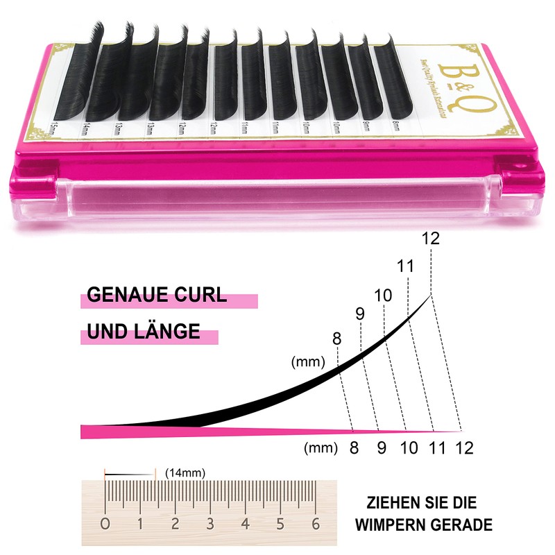 Self-Fanning Eyelashes, .03 .05 .07.10, Easy Fan Lashes for Volume