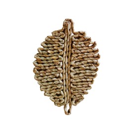 Rattan Wall Decor Handmade Woven Table Place Mats Leaf Shape (leaves)