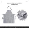 Encasa XO Adjustable Kitchen Apron with Pockets and Towel Holder