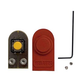 Weldtec SS-1F Flat Button Switch & Rubber Cover Boot, Momentary