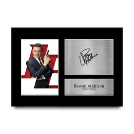 HWC Trading A4 Rowan Atkinson Johnny English Gifts Printed Signed Autograph Picture for Movie Memorabilia Fans