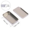 GENHAKON 50 PCS 2.36X1.3X0.43 Inch, Slide Top Tin Containers for