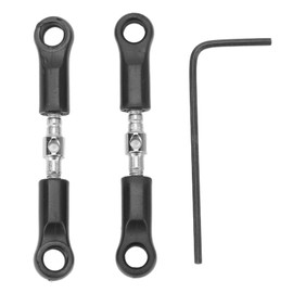 RiToEasysports 2Pcs RC Steering Pull Rod,Steel RC Steering Camber Link Steering Shaft Tie Rod for SCY 16101 16102 16103 16201 PRO 1/16 RC Car