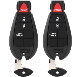 ALEGE Keyless Entry Remote Car Key Fob Fits for 2008-2009 for Dodge for Charger 6.1L 2010-2011 for Dodge for Challenger 5.7L 2011-2013 for Jeep for Grand Cherokee 5.7L 2 PCS 4 Buttons 433Mhz