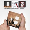 CZRPKEN Decorative Outlet Covers Rustic Brown Wood Deer Elk Pine