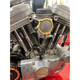 DIY CYCLE PARTS BRASS RING air cleaner harley springer CV keihin carburetor filter screen