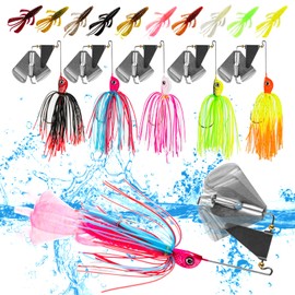 TOEWSN Top Water bass Fishing Lures Buzz baits for bass Fishing Spinner baits for bass Fishing Swim baits Fishing Soft Plastic Lures