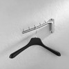 JQK Folding Clothes Hanger Rack, Stainless Steel Swing Arm Hook