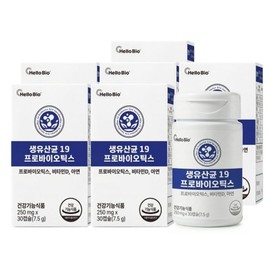 Hello Bio Live Lactobacillus 19 Probiotics 30 Capsules 6 Boxes / 헬로바이오 생유산균 19 프로바이오틱스 30캡슐 6박스
