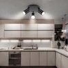Dehobo Ceiling Spotlight Indoor in Matt Black - 3 Adjustable