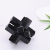 Black Knot Decor Kink Knacks for Shelves, Black Geometric Sculpture,
