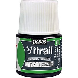 Pebeo VITRAIL Paint, Smokey Grey, 45 ml (Pack of 1)