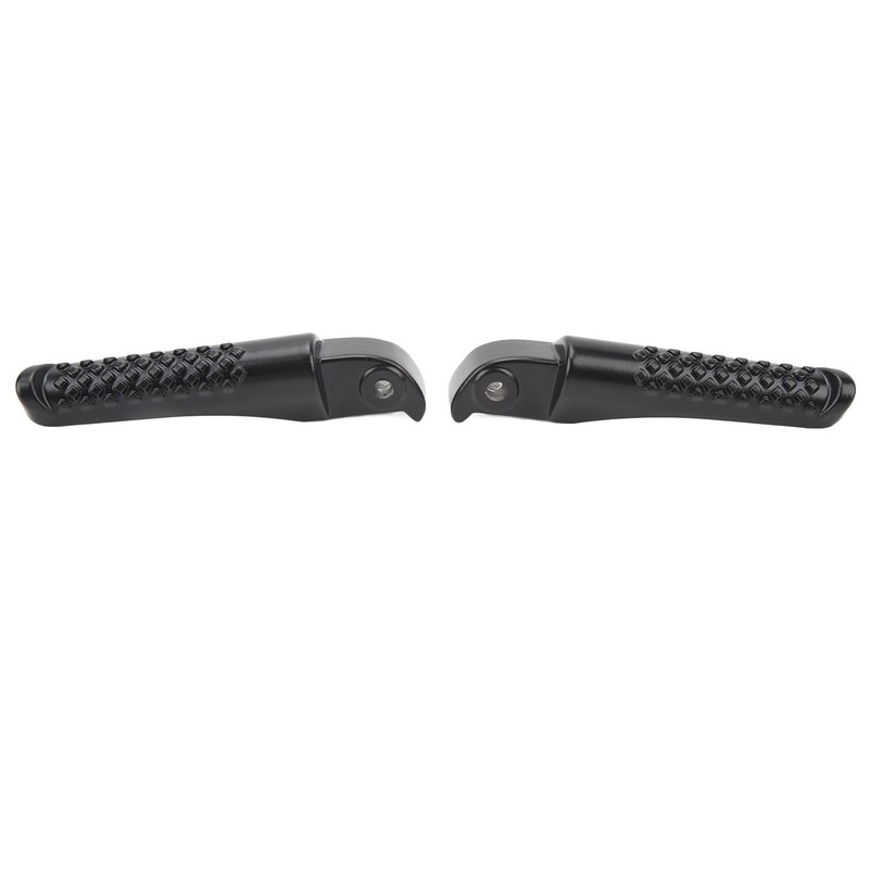 2Pcs Front Foot Peg Bracket Left And Right Black Footrest