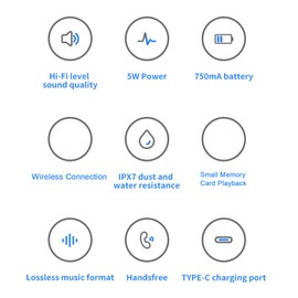 XUMIUZIY Tragbarer Bluetooth Lautsprecher für Fahrrad, Bluetooth Lenkerlautsprecher, 10H Spielzeit, IPX7 Wasserdicht, Eingebautes Mikrofon, Drahtlosen Fahrradlautsprecher Zum Radfahren