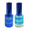 WAVEGEL Soak-Off Gel & Nail Lacquer Matching Duo Set -