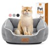 Light Grey Cat Dog Bed for Small Pets up to