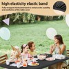Roucerlin Rectangular Picnic Table Cover, Polyester Elastic Tablecloth for Folding