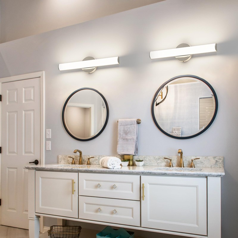 OOWOLF 2 Pack LED Vanity Light Bar for Bathroom, Dimmable